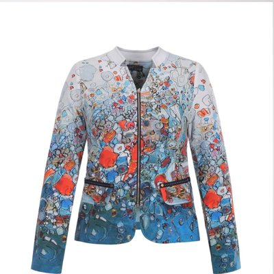 Shop Dolcezza New Magma Jacket In Blue