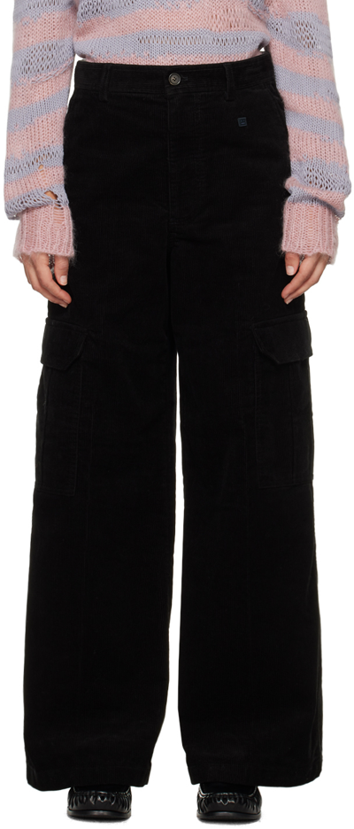 Shop Acne Studios Black Patch Trousers In 900 Black