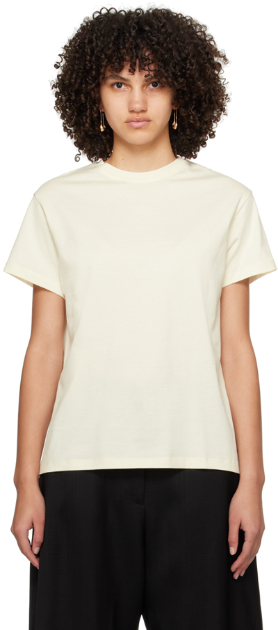 Shop Studio Nicholson Ssense Exclusive Off White Marine T-shirt In Dove