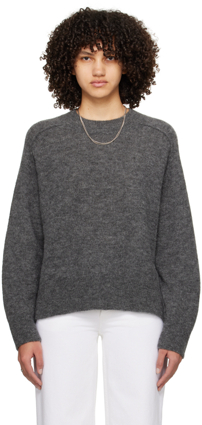 Shop Apc Gray Naomie Sweater In Plc Heathered Anthra