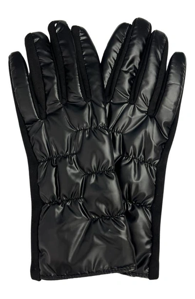 Shop Marcus Adler Puffer Gloves In Black