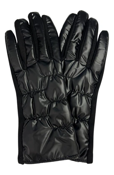 Marcus Adler Puffer Gloves In Black
