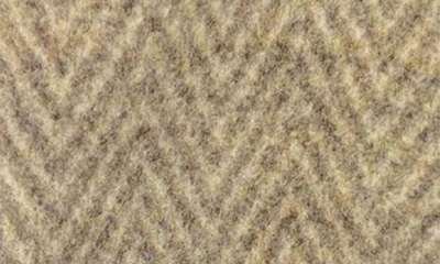 Marcus Adler Chevron Gloves With Faux Fur Trim In Camel