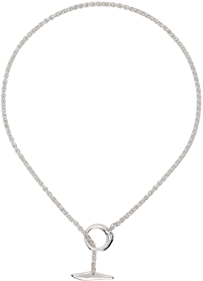 Shop Tom Wood Silver Robin Chain Necklace In 925 Sterling Silver