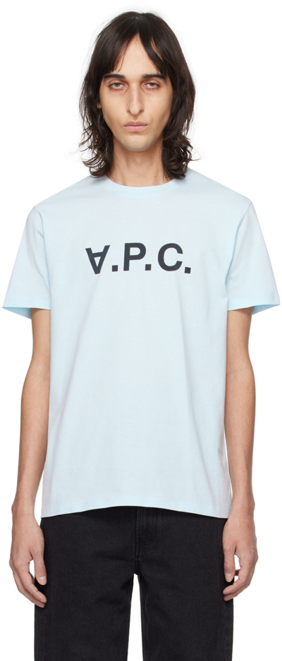 Shop Apc Blue Vpc T-shirt In Iab Light Blue