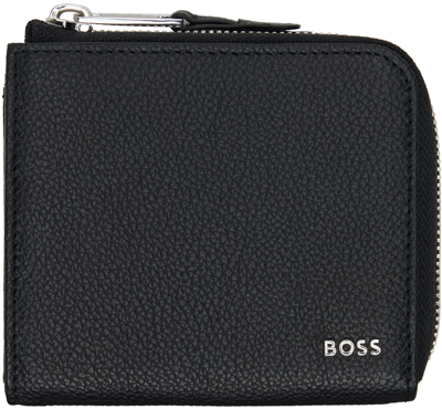 Shop Hugo Boss Black Leather Wallet In Black 001