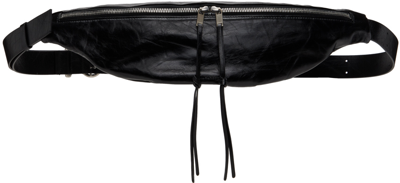 Jil Sander Leather Belt Bag In 001 Black