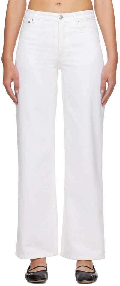 Shop Apc White Elisabeth Jeans In Aab White