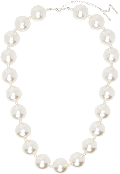 Shop Magda Butrym White Pearl Necklace