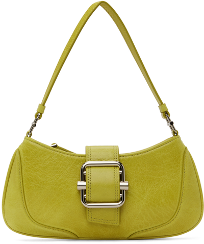 Shop Osoi Green Brocle Small Bag In Yellow Green