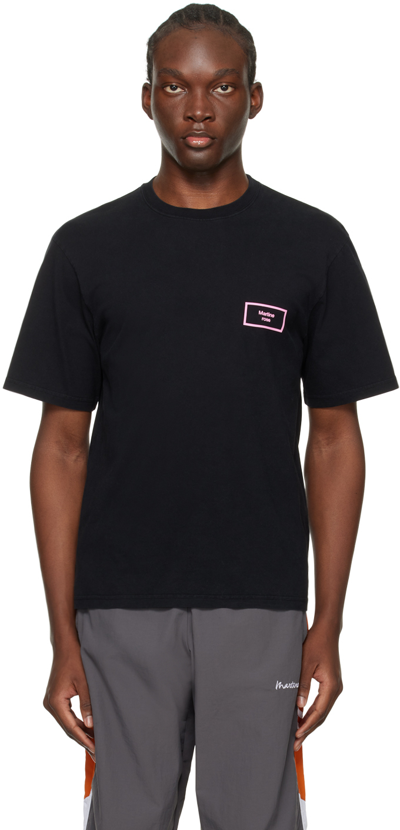 Shop Martine Rose Black Classic T-shirt In Black Pigment Dye