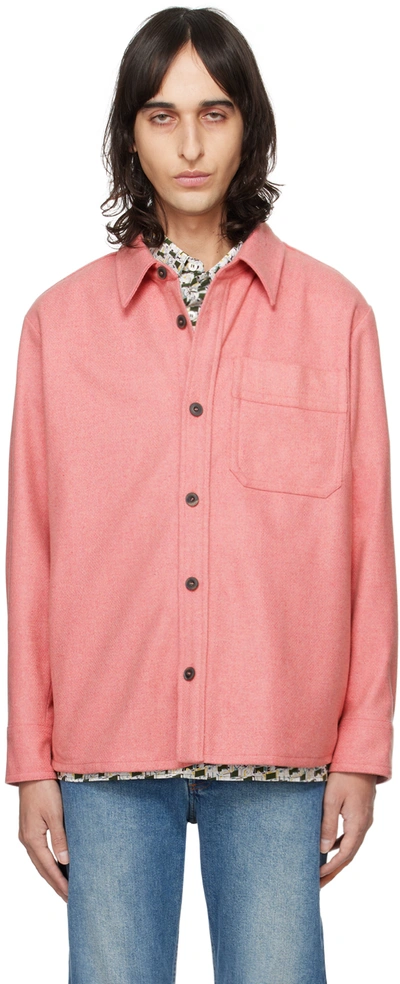Shop Apc Pink Basile Shirt In Faa Pink