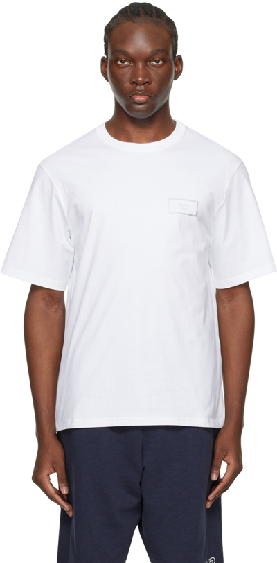 Martine Rose Classic Box Logo Graphic T-shirt In White / Box Logo
