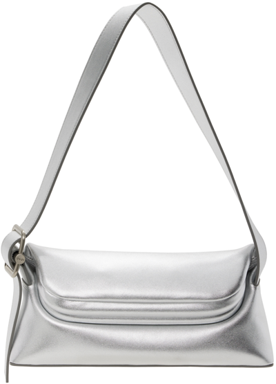 Osoi Silver Folder Brot Bag In Silver