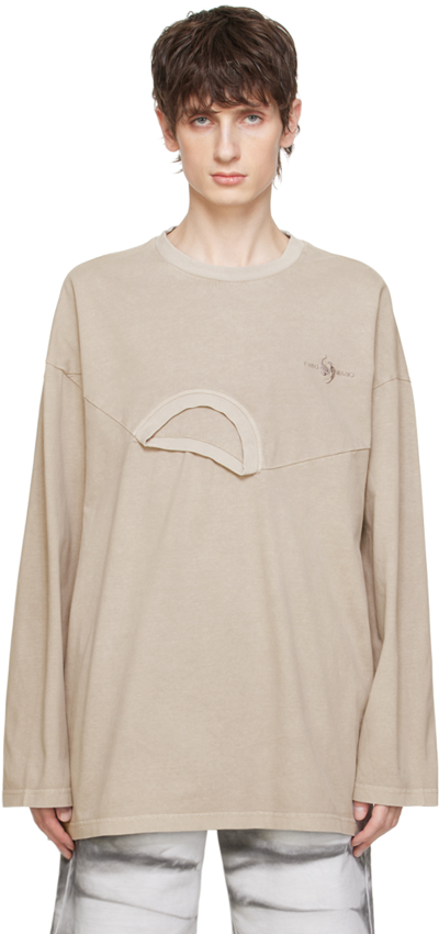 Shop Feng Chen Wang Gray 2-in-1 Long Sleeve T-shirt In Grey