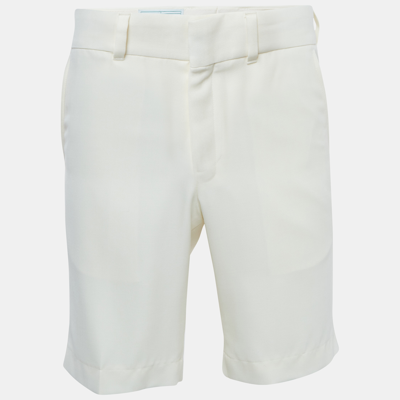 CASABLANCA Pre-owned White Wool Gabardine Bermuda Shorts M