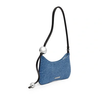 Shop Jacquemus Le Bisou Perle Handbag In Blue