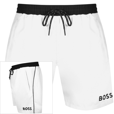 Shop Boss Business Boss Starfish Swim Shorts White