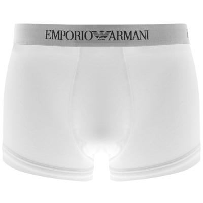 Shop Armani Collezioni Emporio Armani Underwear 3 Pack Trunks In White