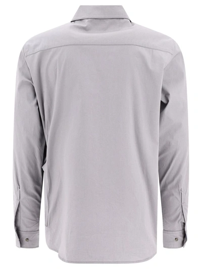 Shop C.p. Company Gabardine Shirt In Grey