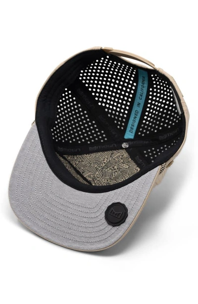 Melin Coronado Brick Hydro Performance Snapback Hat In Khaki