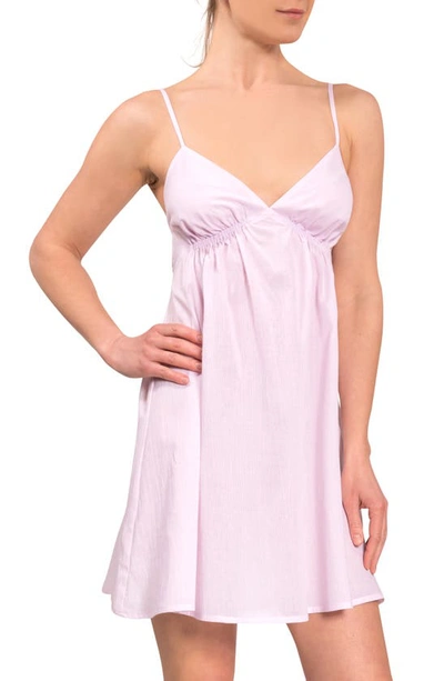 Shop Everyday Ritual Babydoll Chemise In Pink