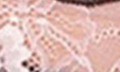 Edikted Cara Sheer Lace Tie Back Camisole In Black-and-pink