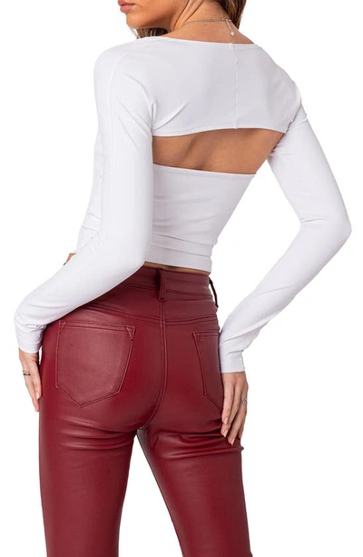 Edikted Women's Sora Two Piece Shrug Top In White