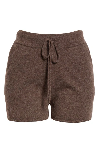 Shop Loulou Studio Toran Cashmere Shorts In Grizzly Melange