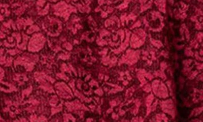 Edikted Ruby Ruffle Lace Miniskirt In Burgundy
