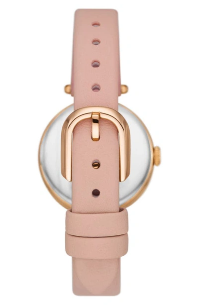 Shop Kate Spade Holland Rose Leather Strap Watch, 28mm In Pink