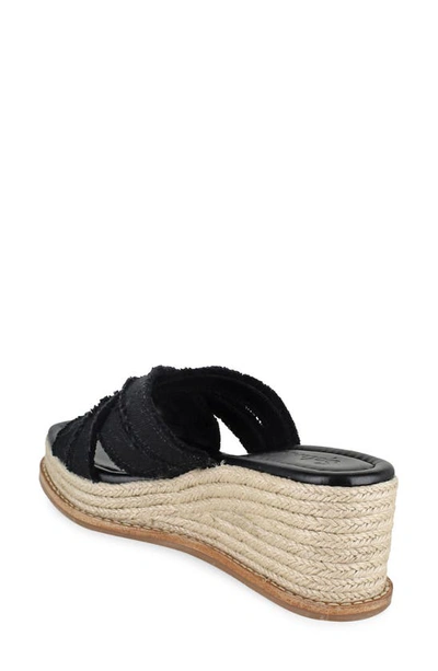 Splendid Delliny Espadrille Platform Wedge Sandal In Black