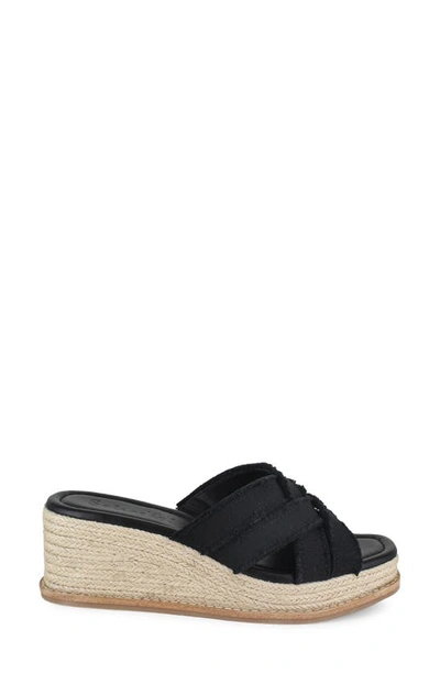 Splendid Delliny Espadrille Platform Wedge Sandal In Black