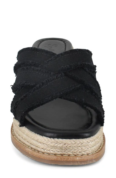 Splendid Delliny Espadrille Platform Wedge Sandal In Black