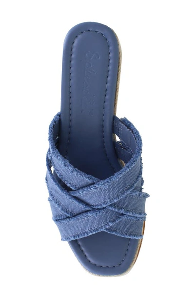 Shop Splendid Delliny Espadrille Platform Wedge Sandal In Blue