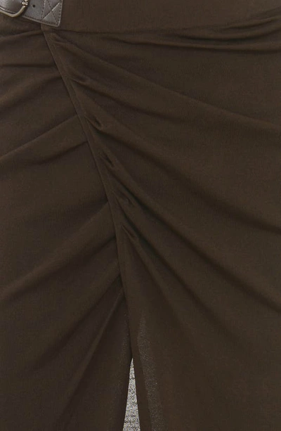 House Of Cb Lilas Knit Skirt In Brown
