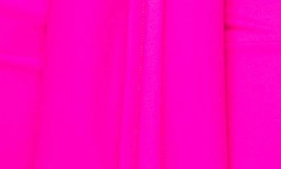 Susana Monaco Plunge Neck Long Sleeve Body-con Dress In Magenta