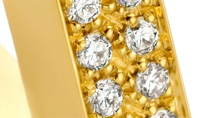 Shop Dries Criel Brute Diamanti Diamond Huggie Hoop Earrings In Yellow Gold