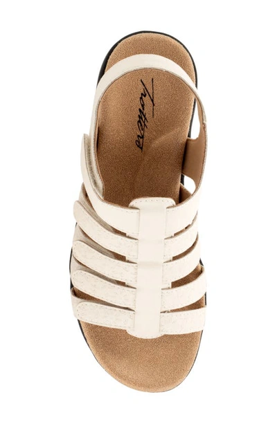 Trotters Tiki Tool Slingback Sandal In Ivory