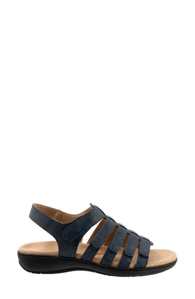 Shop Trotters Tiki Tool Slingback Sandal In Navy