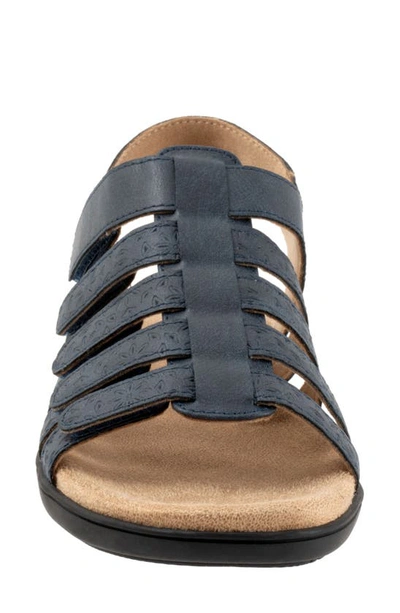 Trotters Tiki Tool Slingback Sandal In Navy