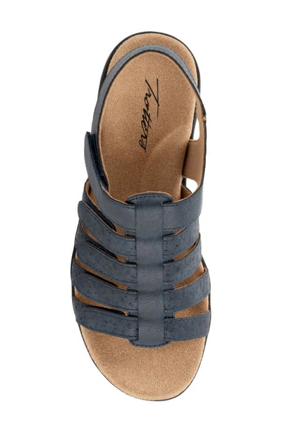 Trotters Tiki Tool Slingback Sandal In Navy