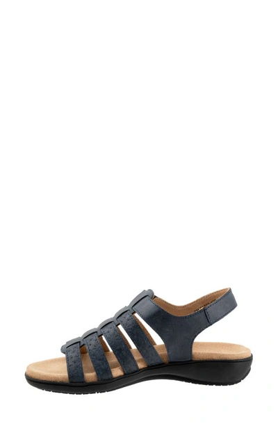 Shop Trotters Tiki Tool Slingback Sandal In Navy