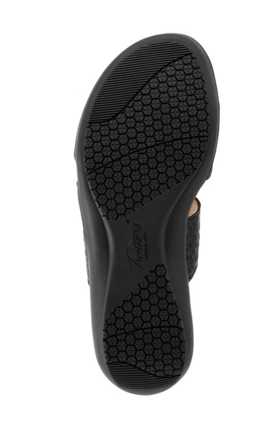 Trotters Rose Tool Slide Sandal In Black