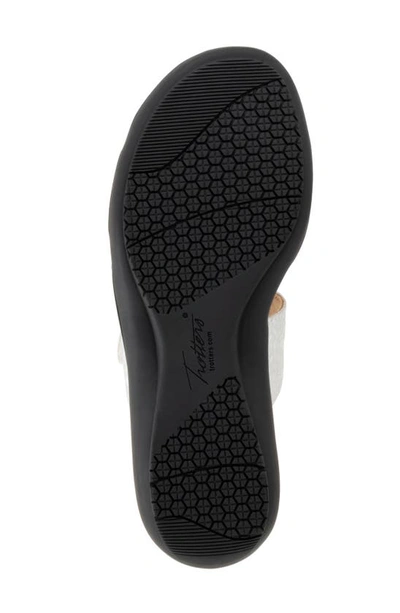 Trotters Rose Tool Slide Sandal In Silver