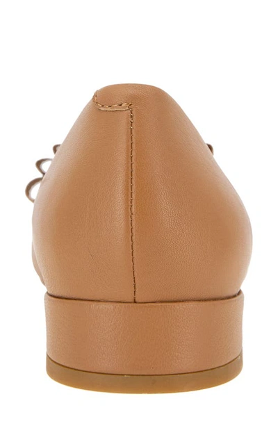 Gentle Souls By Kenneth Cole Atlas Bow Detail Pump In Camel Leather