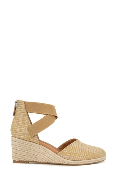 Gentle Souls By Kenneth Cole Orya Espadrille Wedge Sandal In Natural Raffia