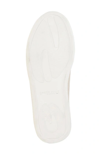 Gentle Souls By Kenneth Cole Bella Flat In Ice Metallic Leather