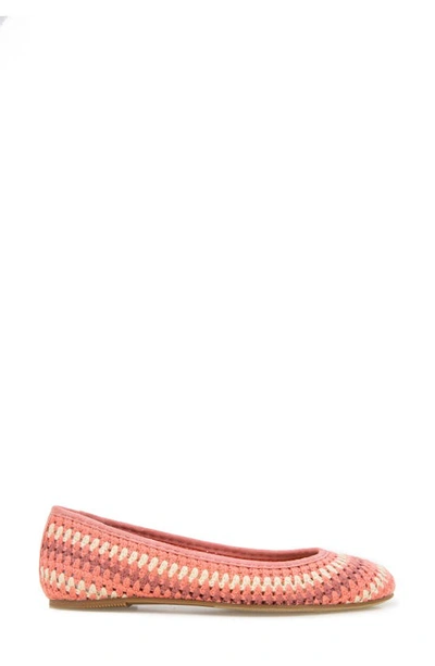 Shop Gentle Souls By Kenneth Cole Mable Macramé Flat In Poppy Multi Fabric