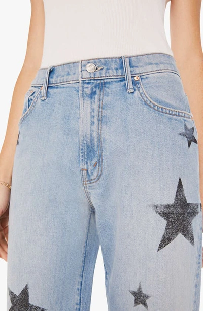 Shop Mother The Dodger High Waist Ankle Straight Leg Jeans In Star Crossed